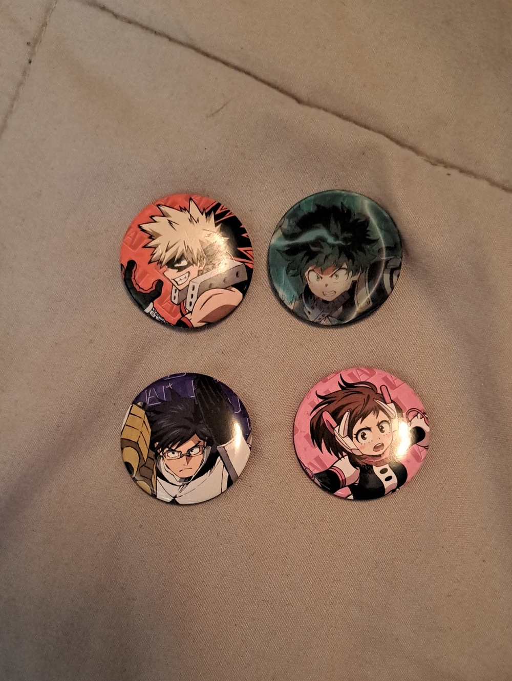 My Hero Academia Button Pin Set